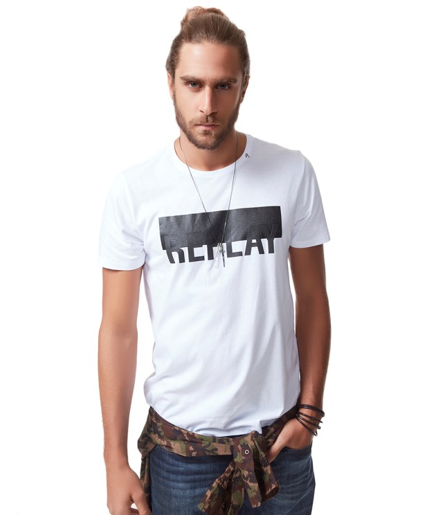 Camiseta-Replay-com-Textura--Branca-8293966-Branco_1